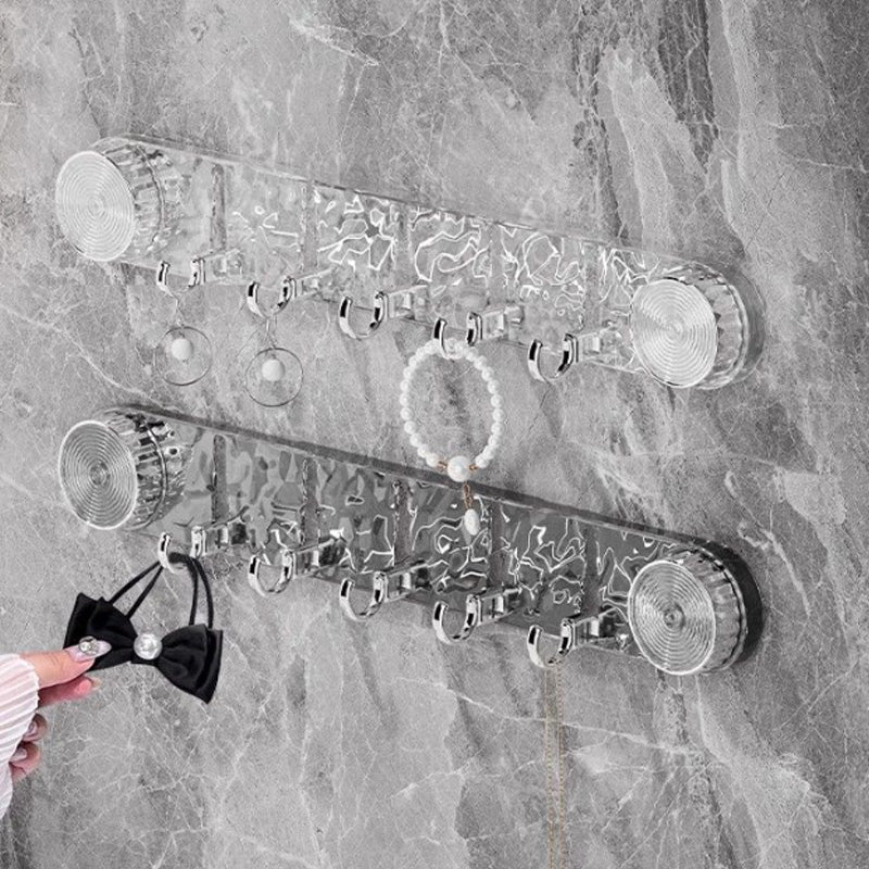 🌀 Punch-Free Ripple Rotary Suction Cup Hanger Rack