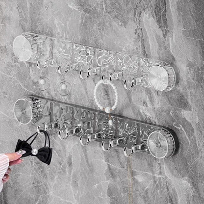 🌀 Punch-Free Ripple Rotary Suction Cup Hanger Rack