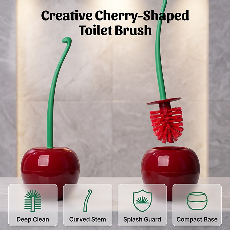 Creative Cherry-Shaped Toilet Brush