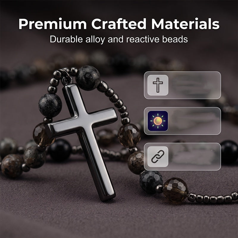 Retro Necklace with Cross Pendant