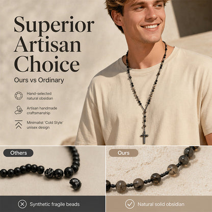 Retro Necklace with Cross Pendant