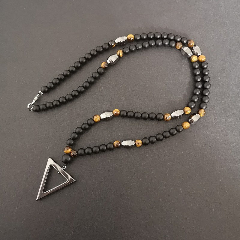 Retro Necklace with Cross Pendant