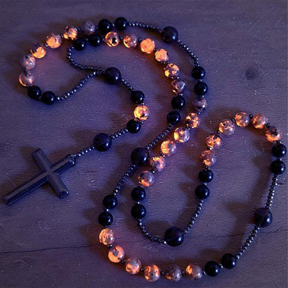 Retro Necklace with Cross Pendant