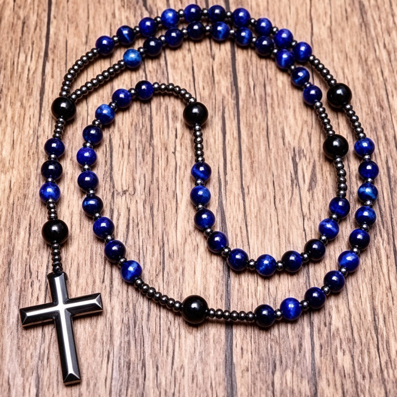 Retro Necklace with Cross Pendant