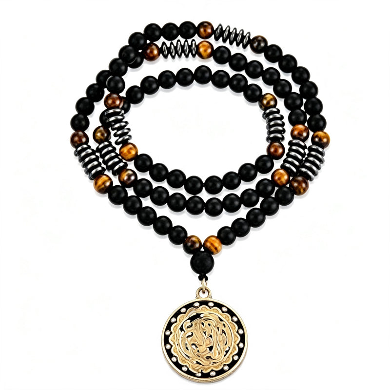Retro Necklace with Cross Pendant