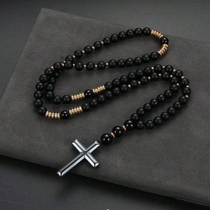 Retro Necklace with Cross Pendant