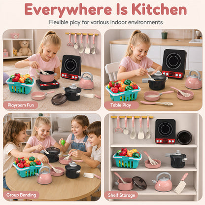 Pretend Play Kitchen Toy Set