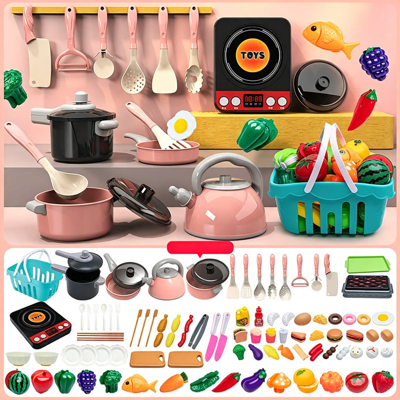 Pretend Play Kitchen Toy Set