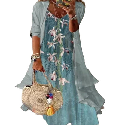 Flowing Indian Style Large Swing Dress