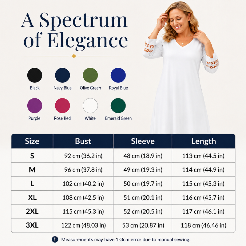 Women's Casual V-Neck Midi Dress