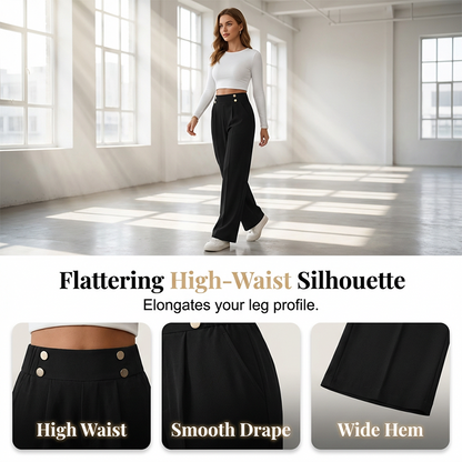 Women's High-Waist Wide-Leg Trousers
