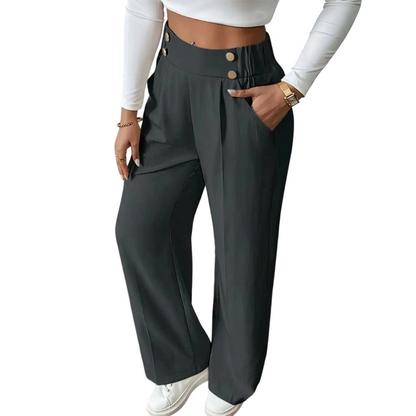 Women's High-Waist Wide-Leg Trousers