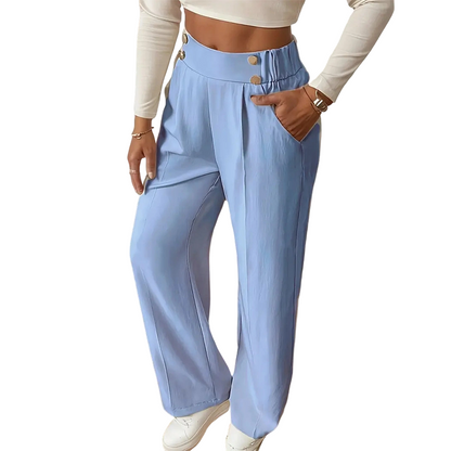 Women's High-Waist Wide-Leg Trousers