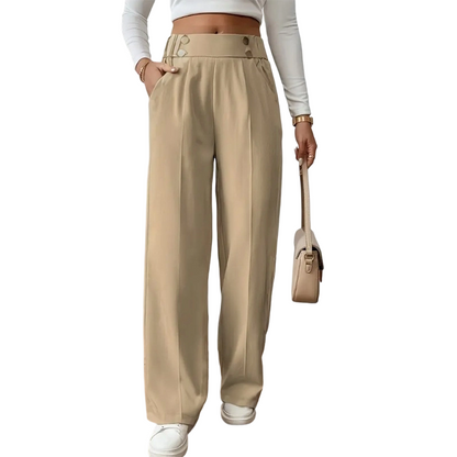 Women's High-Waist Wide-Leg Trousers