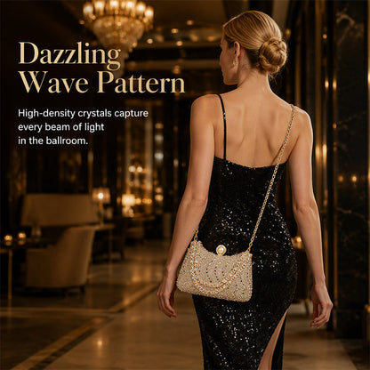 🌸 50% OFF NOW! 🌸 Elegant Pearl Clasp Evening Clutch Bag