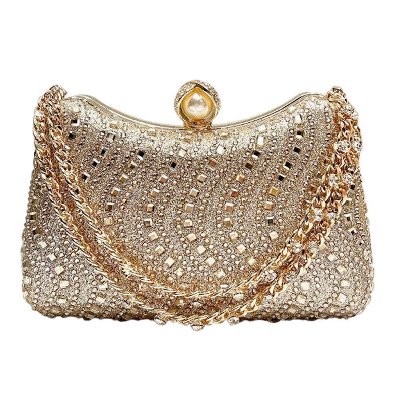 🌸 50% OFF NOW! 🌸 Elegant Pearl Clasp Evening Clutch Bag