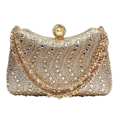 🌸 50% OFF NOW! 🌸 Elegant Pearl Clasp Evening Clutch Bag