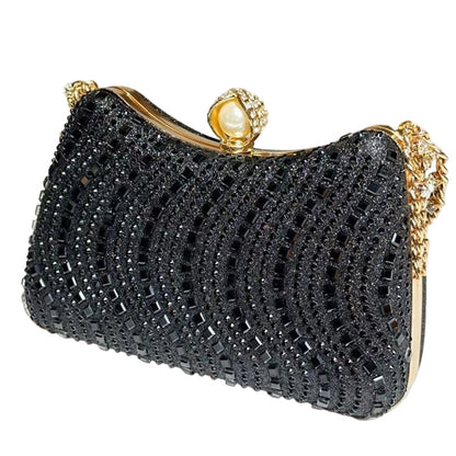 🌸 50% OFF NOW! 🌸 Elegant Pearl Clasp Evening Clutch Bag