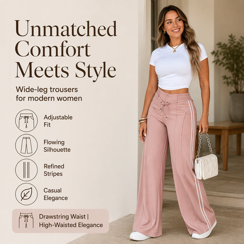 ⏰Last Day Sale 54% Off 💃 Women's Wide-Leg Drawstring Pants