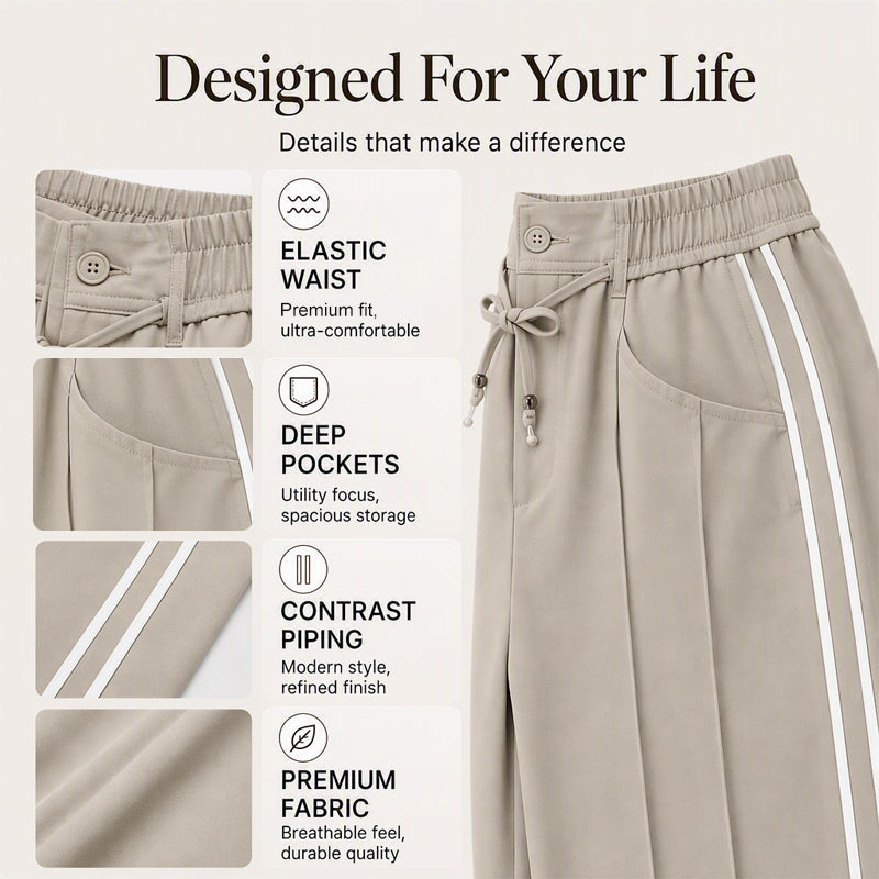 ⏰Last Day Sale 54% Off 💃 Women's Wide-Leg Drawstring Pants