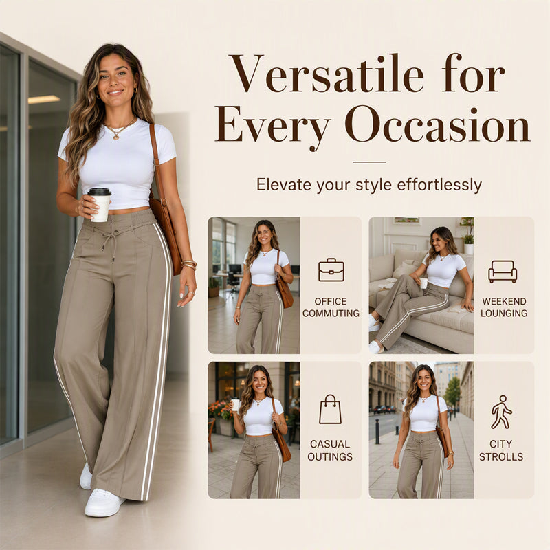 ⏰Last Day Sale 54% Off 💃 Women's Wide-Leg Drawstring Pants