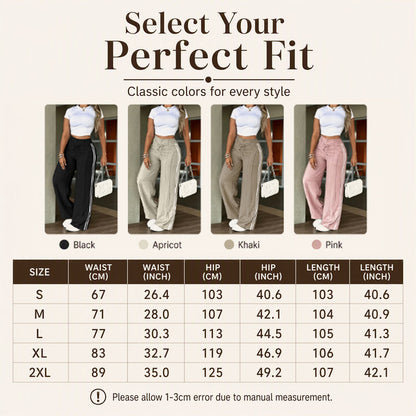 ⏰Last Day Sale 54% Off 💃 Women's Wide-Leg Drawstring Pants