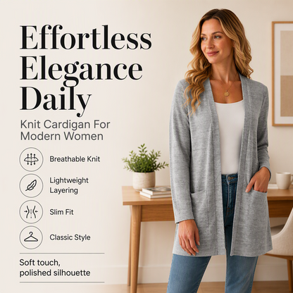 🍁New Fall Collection-Women's Casual Open Front Cardigan with Pockets