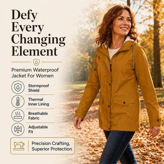 💖LAST DAY SALE 70% OFF🧥Women's Plush-Lined Windproof Hooded Jacket