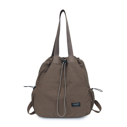 Women's Large Capacity Drawstring Tote Backpack