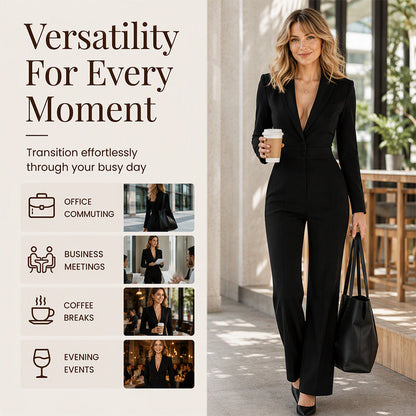 🌸49% OFF NOW!Women's Elegant Blazer Jumpsuit