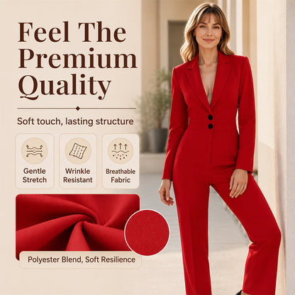 🌸49% OFF NOW!Women's Elegant Blazer Jumpsuit