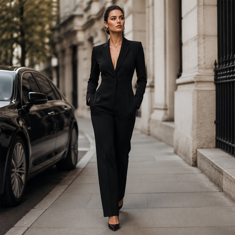 🌸49% OFF NOW!Women's Elegant Blazer Jumpsuit