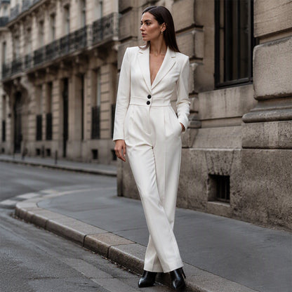 🌸49% OFF NOW!Women's Elegant Blazer Jumpsuit
