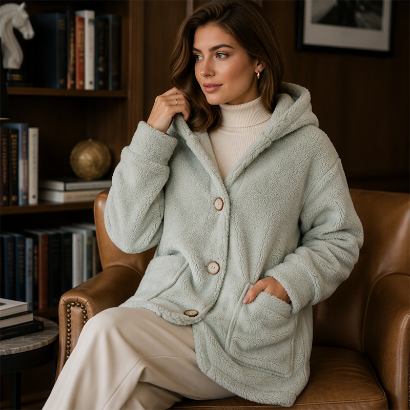 🌸 49% OFF NOW!Women's Cozy Warm Hooded Jacket