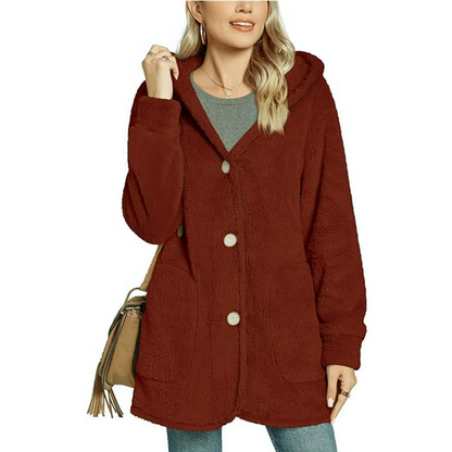 🌸 49% OFF NOW!Women's Cozy Warm Hooded Jacket