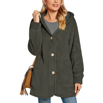 🌸 49% OFF NOW!Women's Cozy Warm Hooded Jacket