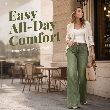 Hot Sale 49% OFF👖 Women's Leg-Lengthening Wide-Leg Jeans