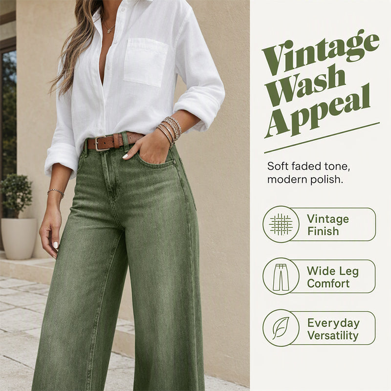Hot Sale 49% OFF👖 Women's Leg-Lengthening Wide-Leg Jeans