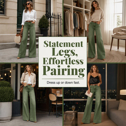 Hot Sale 49% OFF👖 Women's Leg-Lengthening Wide-Leg Jeans