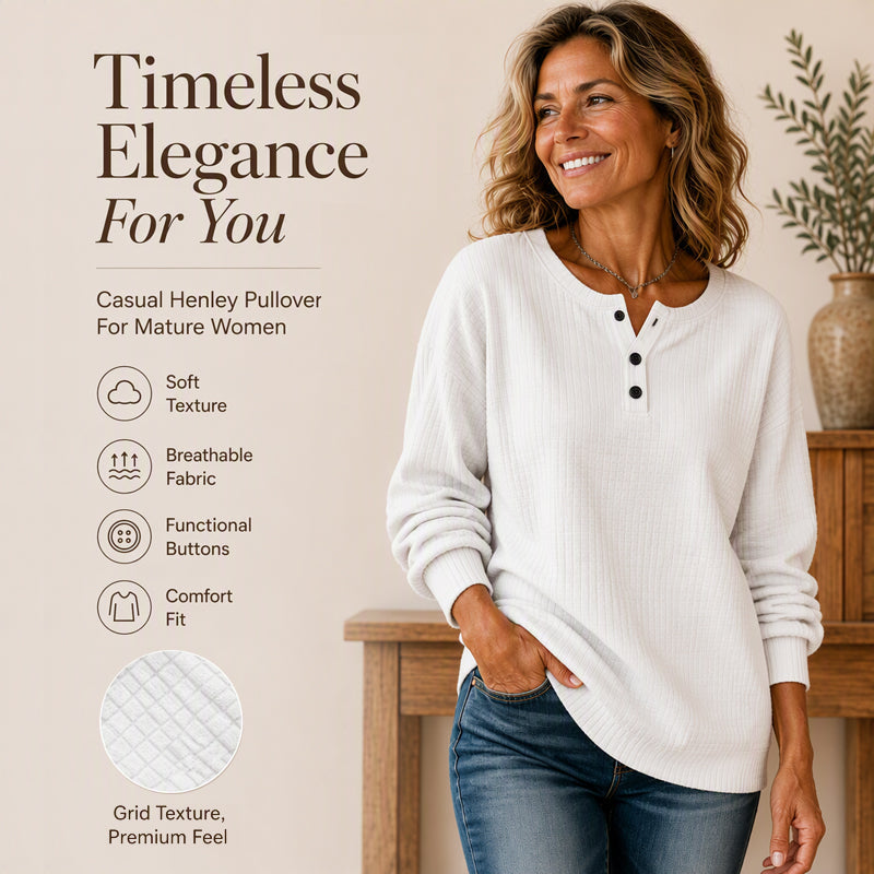 🔥49% OFF! Womens's Casual Waffle Knit Sweatshirt