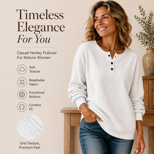 🔥49% OFF! Womens's Casual Waffle Knit Sweatshirt