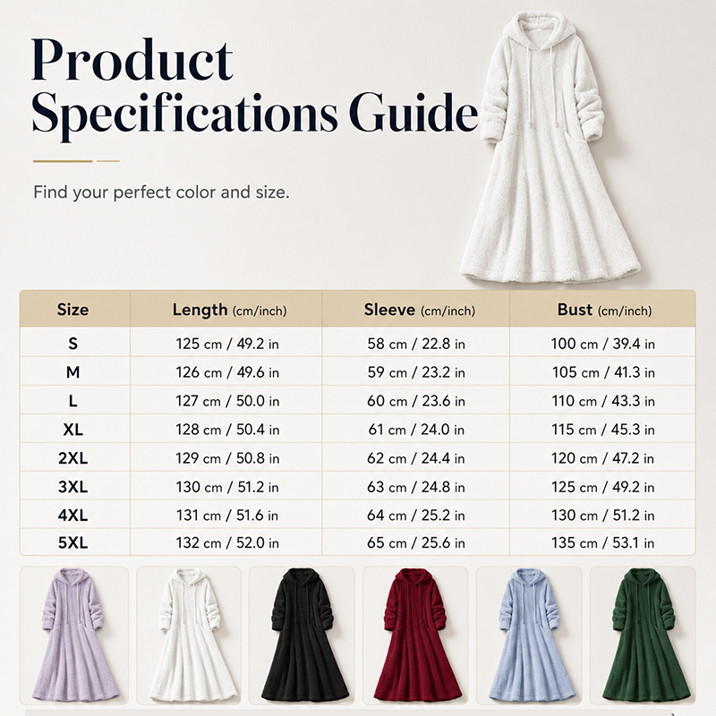 Women’s Casual Plush Hooded Lounge Dress