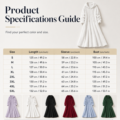 Women’s Casual Plush Hooded Lounge Dress