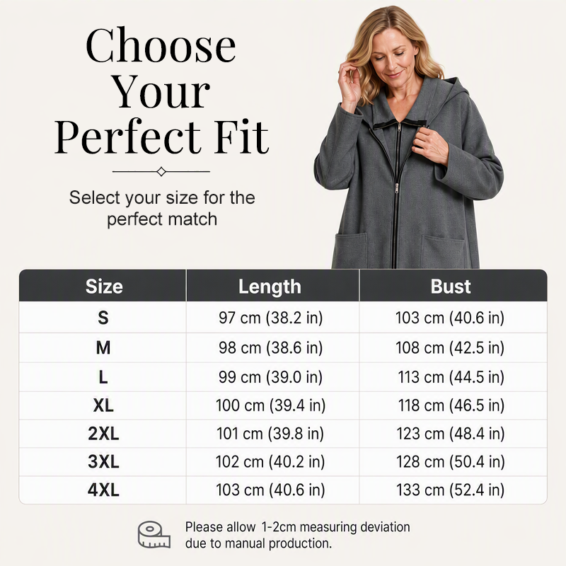 ⌛Limited-Time Offer-Women's Hooded Mid-Length Jacket with 2 Zippers