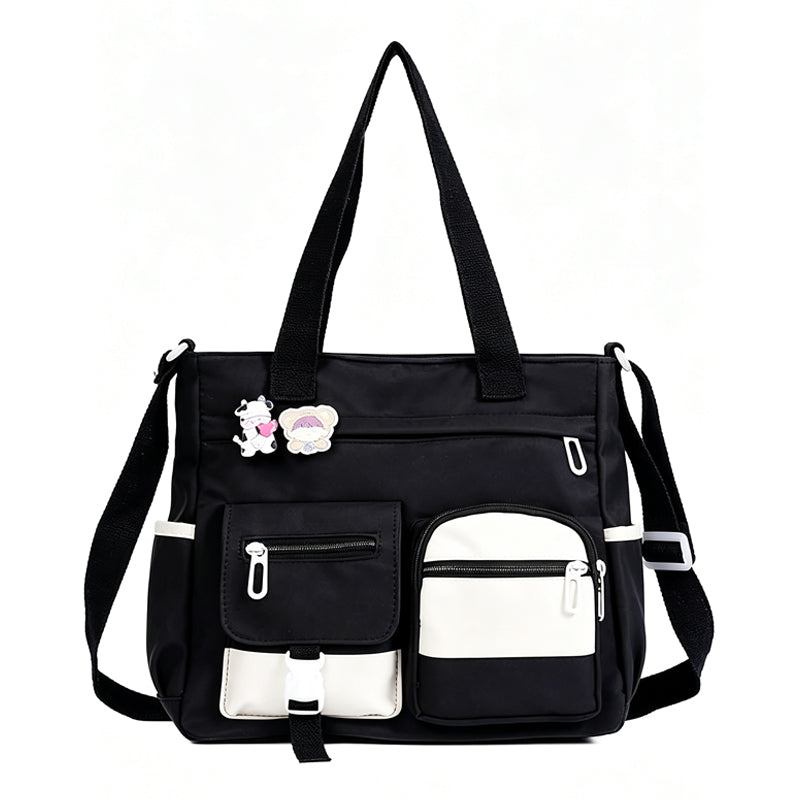✨Large Capacity Multi-Pocket Canvas Tote Bag