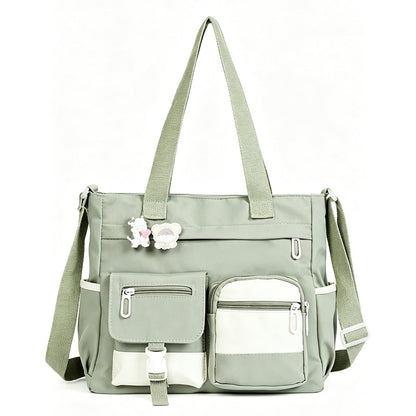 ✨Large Capacity Multi-Pocket Canvas Tote Bag