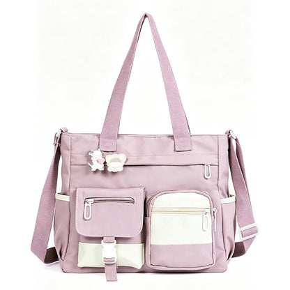 ✨Large Capacity Multi-Pocket Canvas Tote Bag