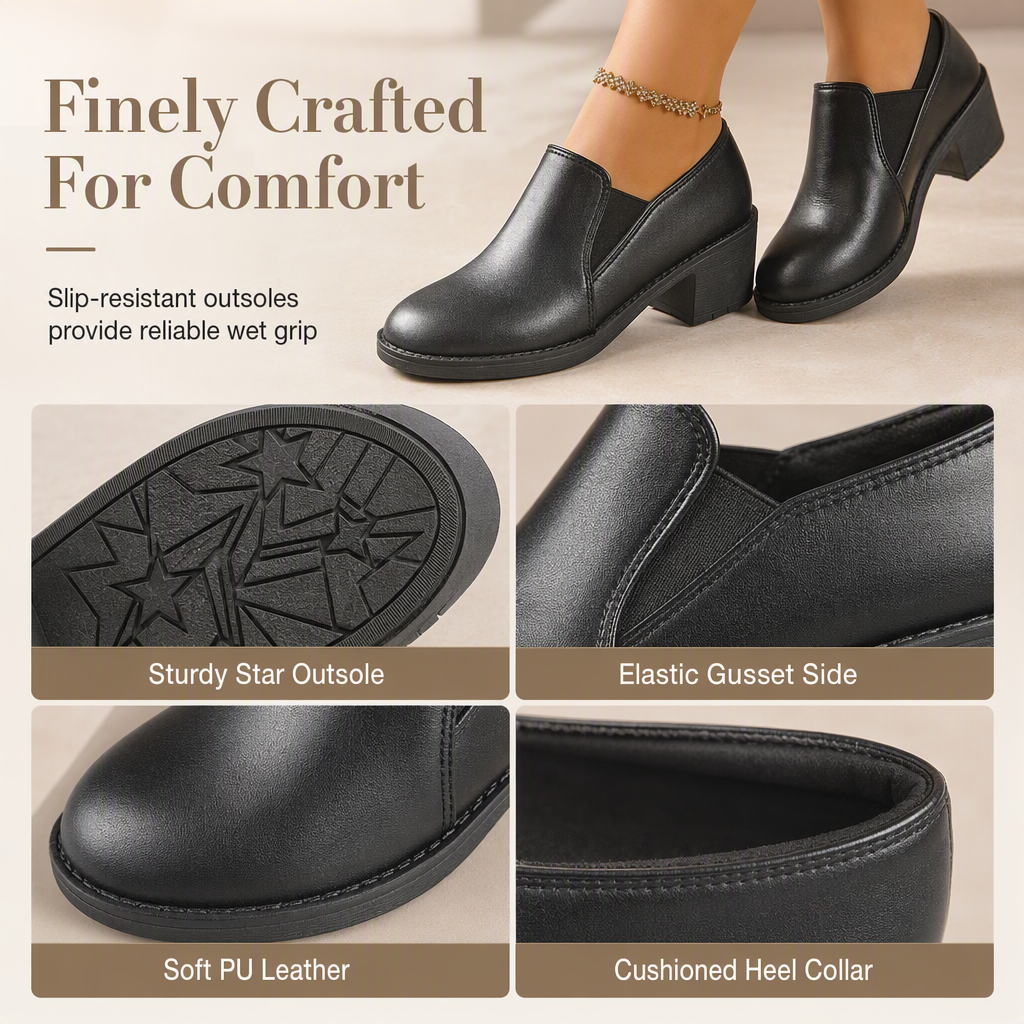 ✨Women's British Style Retro Slip On Mid Block Heel Pumps Plus Size Chunky Heel Low Top S✨𝘉𝘶𝘺 𝘢𝘯𝘺 2 𝘢𝘯𝘥 𝘨𝘦𝘵 𝘢𝘯 𝘦𝘹𝘵𝘳𝘢 8% 𝘥𝘪𝘴𝘤𝘰𝘶𝘯𝘵hoes