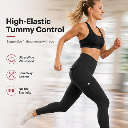 Women's High-Waisted Cargo Yoga Pants