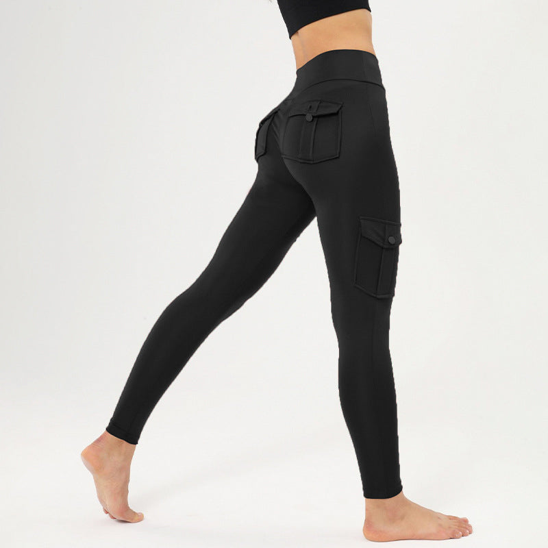 Women's High-Waisted Cargo Yoga Pants